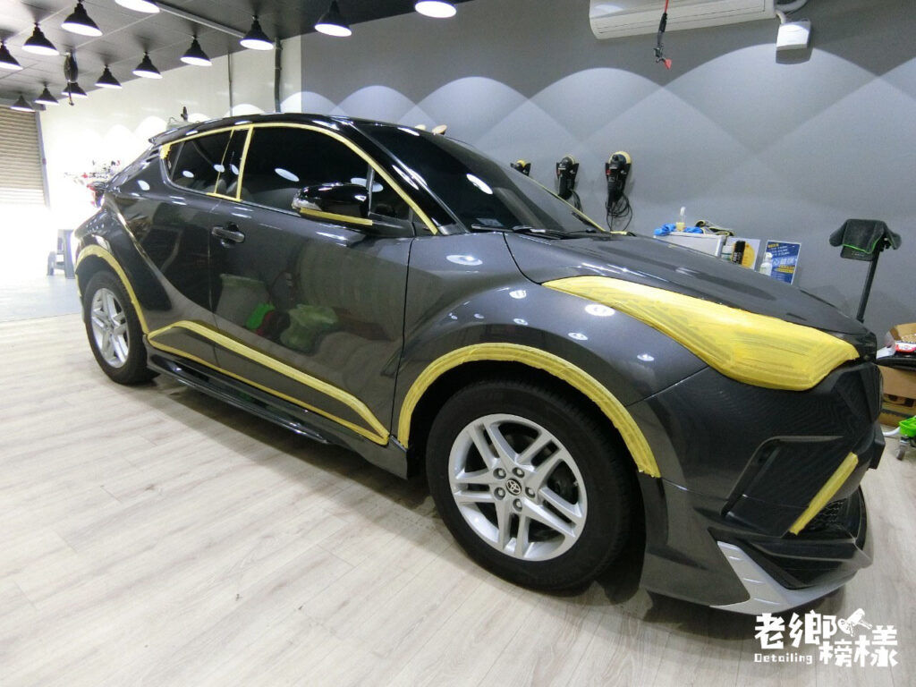 台中汽車鍍膜推薦-老鄉榜樣-鍍膜前防護塑膠件